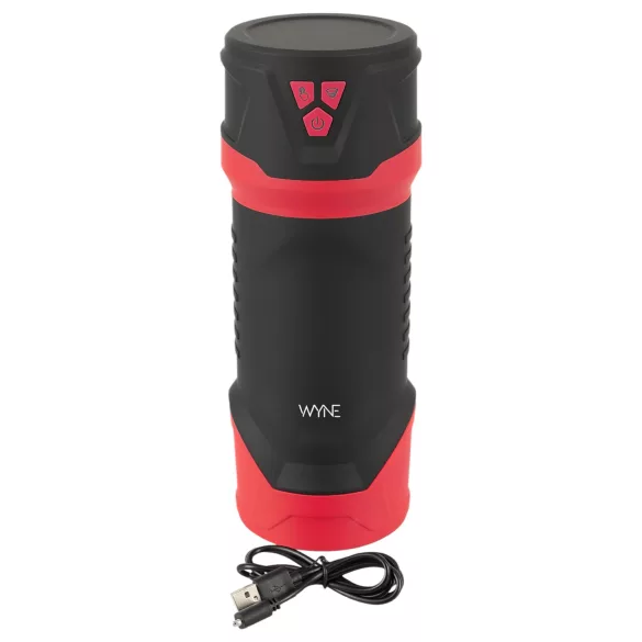 WYNE 04 - masturbator för män - vibrator och sug - uppladdningsbar - brun