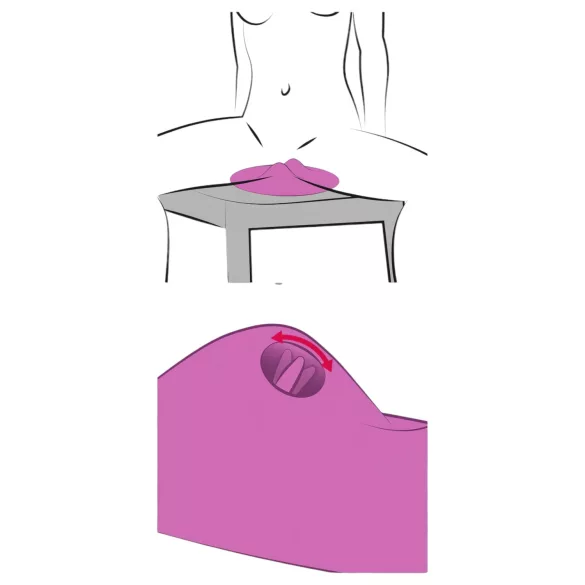 VibePad 2 - vibrator kudde för oralsex - silikon lila