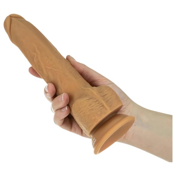 Naked Addiction - Thrusting vibrator - mörk - 23cm