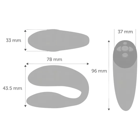 We-Vibe Chorus - parvibrator med appstyrning - uppladdningsbar - orange