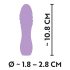 Cuties Mini 3 - laddningsbar, vattentät spiralvibrator (lila)