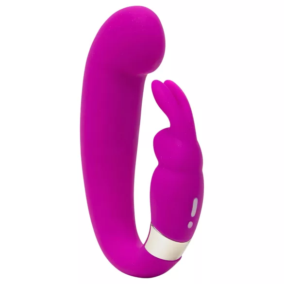 Happyrabbit - G-punkt vibrator med klitorisarm - uppladdningsbar lila