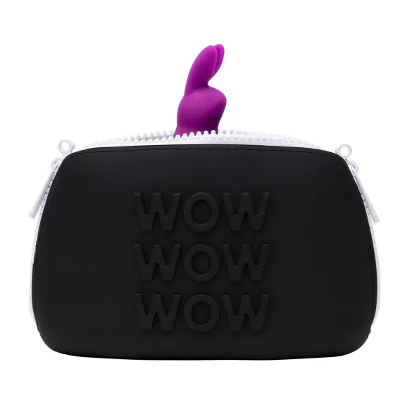 Happyrabbit - penisring med vibration - förvaringsbox - lila
