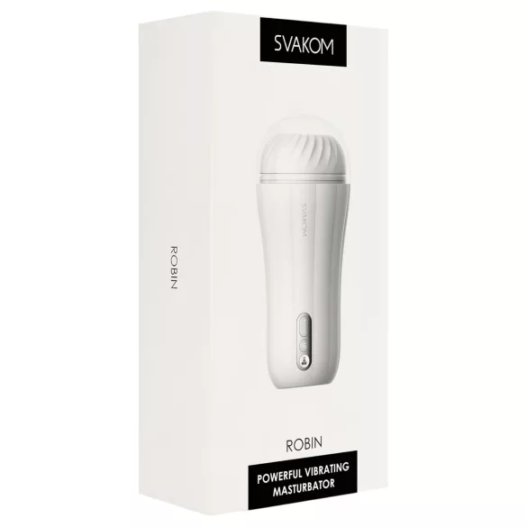 Svakom Robin - uppladdningsbar masturbator (vit)