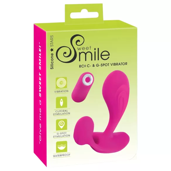 SMILE RC - G-punktsvibrator med fjärrkontroll - uppladdningsbar - rosa