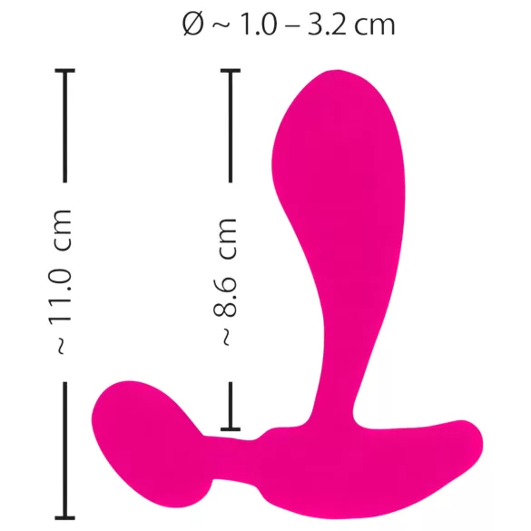 SMILE RC - G-punktsvibrator med fjärrkontroll - uppladdningsbar - rosa
