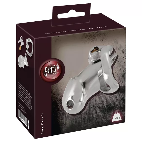 Fetish - peniskorg i metall - silver