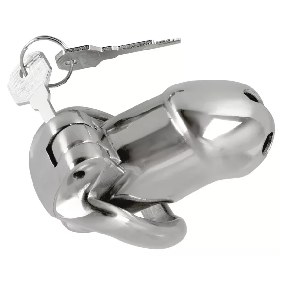 Fetish - peniskorg i metall - silver