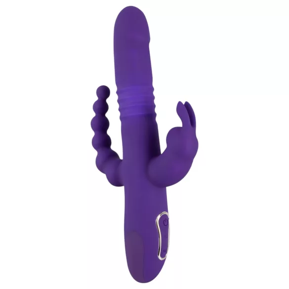 SMILE Triple - vibrator med tre armar - roterande och stötande - lila