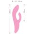SMILE Nodding - laddningsbar vibrator med klitorisstimulans (rosa)