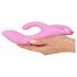 SMILE Nodding - laddningsbar vibrator med klitorisstimulans (rosa)