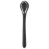 Penisplugg-dilator - uppladdningsbar, vibrerande dilator (1 cm, svart)