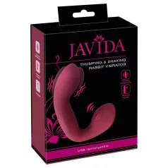   Javida Thumping - pulserande G-punkt & klitoris-vibrator (röd)