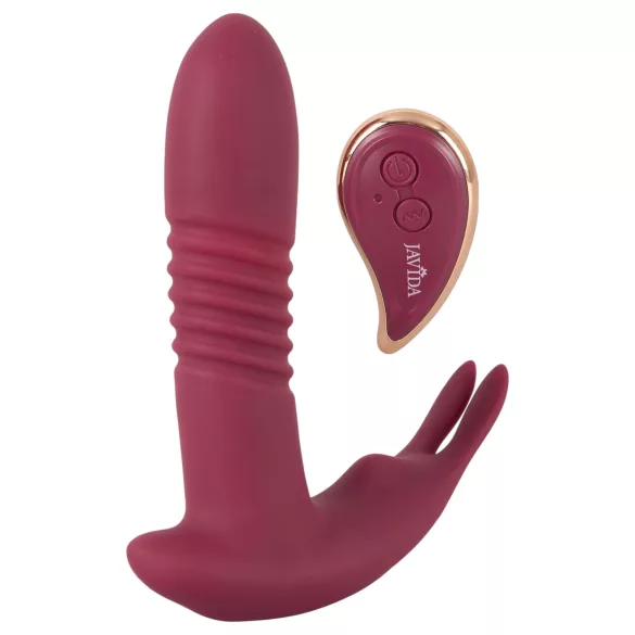 Javida RC - klitorisstimulator med fjärrkontroll - 3 lägen - röd