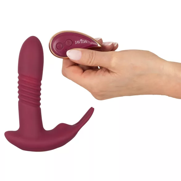Javida RC - klitorisstimulator med fjärrkontroll - 3 lägen - röd