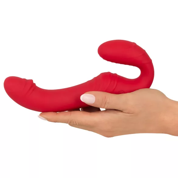 You2Toys - strapless strap-on vibrator - fjärrkontroll - röd