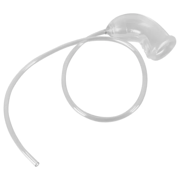 You2Toys Piss Play Sleeve - penishylsa med avledningsslang (transparent)