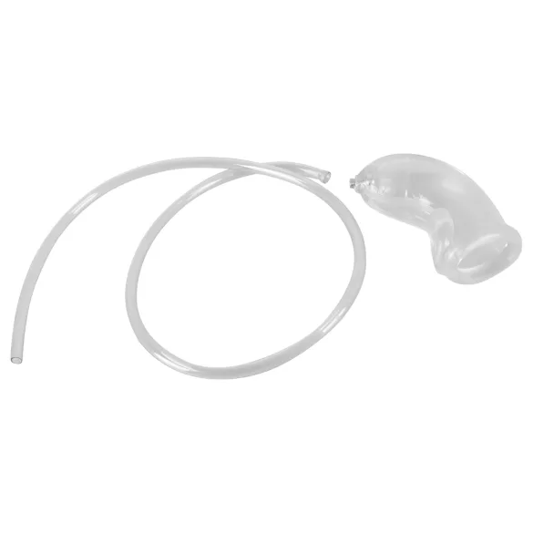 You2Toys Piss Play Sleeve - penishylsa med avledningsslang (transparent)