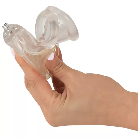 You2Toys Piss Play Sleeve - penishylsa med avledningsslang (transparent)