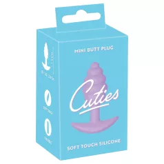 Cuties Mini Butt Plug - silikon analplugg (lila, 2,8 cm)