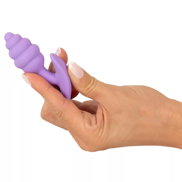Cuties Mini Butt Plug - silikon analplugg (lila, 2,8 cm)