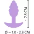 Cuties Mini Butt Plug - silikon analplugg (lila, 2,8 cm)
