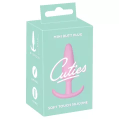 Cuties Mini Butt Plug - silikon analplugg (rosa, 2,1 cm)