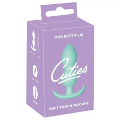 Cuties - analplugg mini - mjuk silikon - mintgrön 2,3 cm