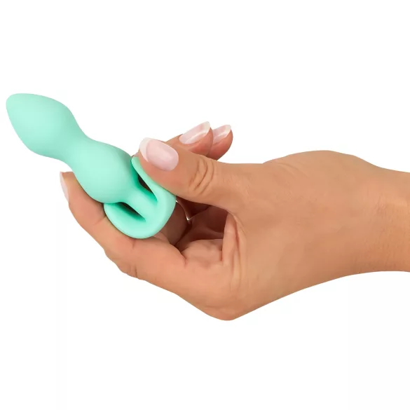 Cuties - analplugg mini - mjuk silikon - mintgrön 2,3 cm