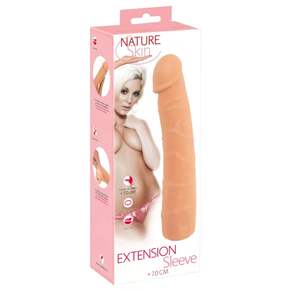 Nature Skin - penishylsa för förlängning och förtjockning - 24 cm