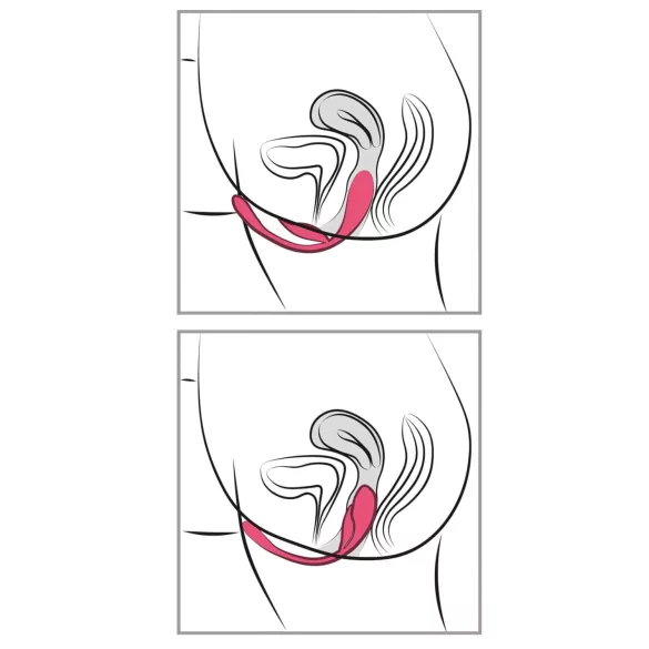 SMILE - bärbart uppladdningsbart radiostyrt vibratorägg (rosa)