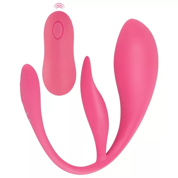 SMILE - bärbart uppladdningsbart radiostyrt vibratorägg (rosa)