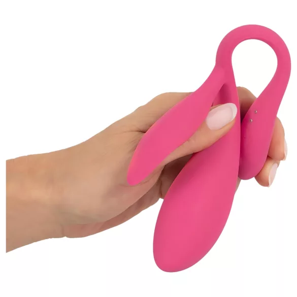 SMILE - bärbart uppladdningsbart radiostyrt vibratorägg (rosa)