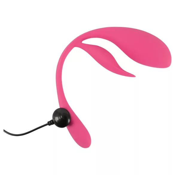 SMILE - bärbart uppladdningsbart radiostyrt vibratorägg (rosa)