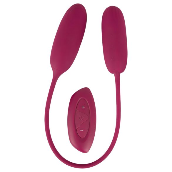 Smile Love Egg Duo - dubbel vibratorägg - anal och vaginal stimulering