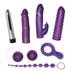 You2Toys - sexleksak set med vibrator - 7 delar - glitter