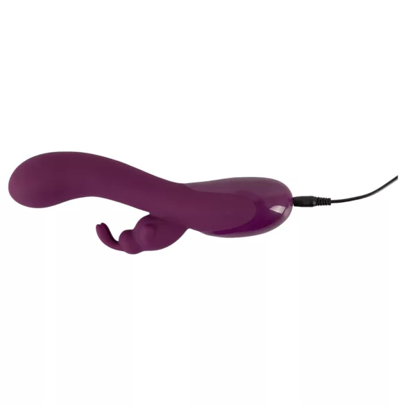 SMILE - vibrator med klitorisstimulering - uppladdningsbar 3 motorer - lila