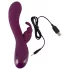 SMILE - vibrator med klitorisstimulering - uppladdningsbar 3 motorer - lila