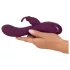 SMILE - vibrator med klitorisstimulering - uppladdningsbar 3 motorer - lila