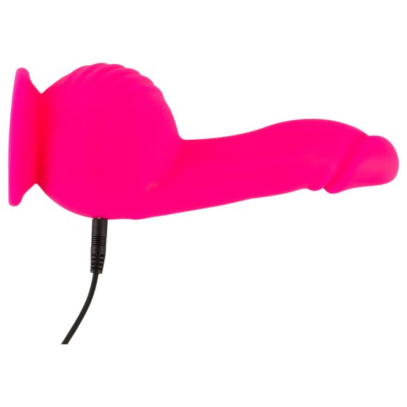 SMILE Powerful - uppladdningsbar vibrator med sugkopp och två motorer - rosa