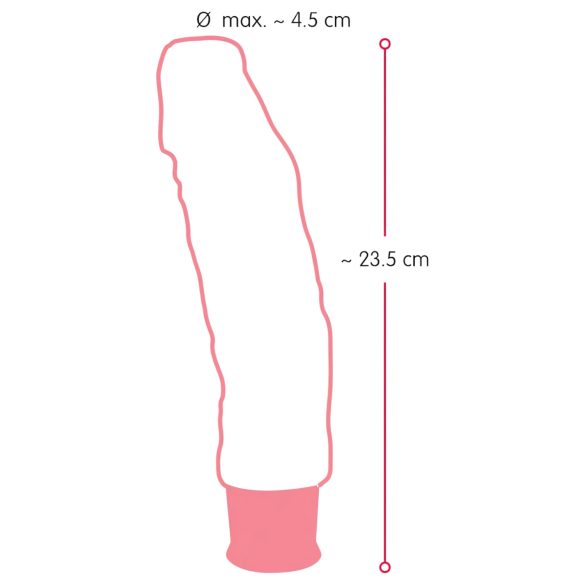 Naturtrogen vibrator 23cm - äkta känsla