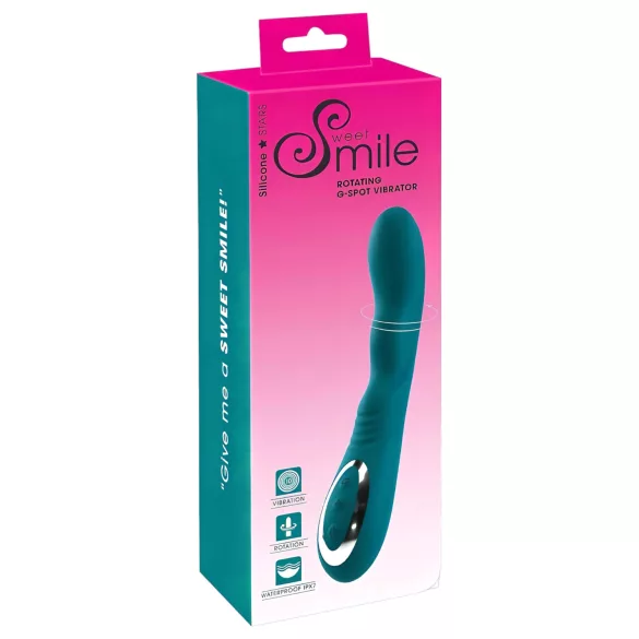 Smile - G-punkt vibrator uppladdningsbar vattentät roterande grön