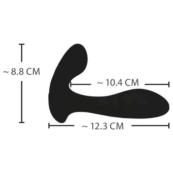 XOUXOU - bärbar elektro G-punkt och P-punkt vibrator - svart