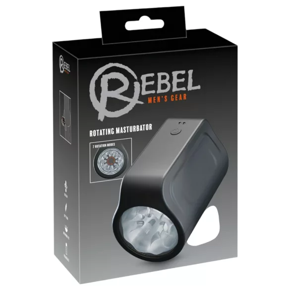 Rebel - roterande masturbator - vattentät - svart