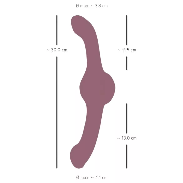You2Toys - dubbeländad vibrator - lila