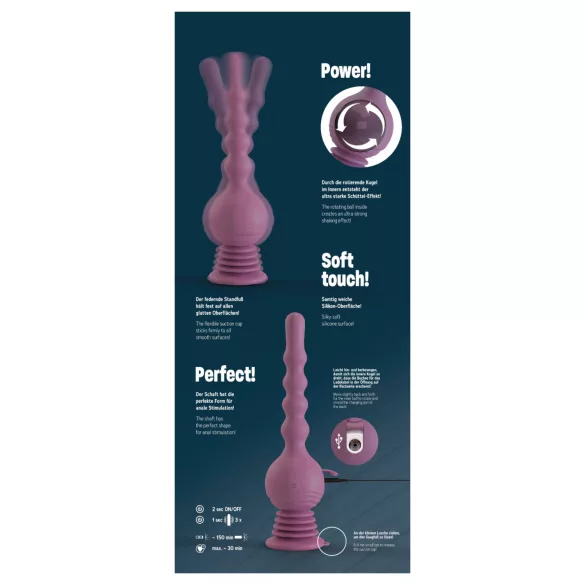 You2Toys - analvibrator med vibrator - lila