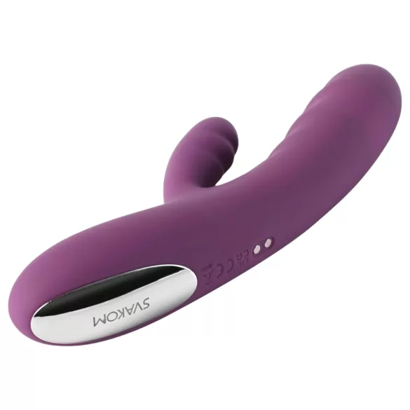 Svakom Avery - vibrator med stav och klitorisstimulator - uppladdningsbar lila