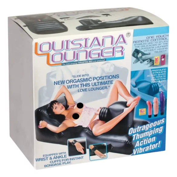 NMC - Louisiana Lounger - sexmaskin med inbyggd vibrator (svart)