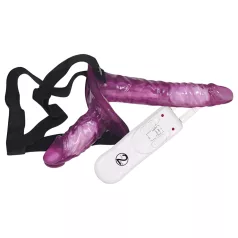 You2Toys - påsättbar dubbel vibrator, strap-on