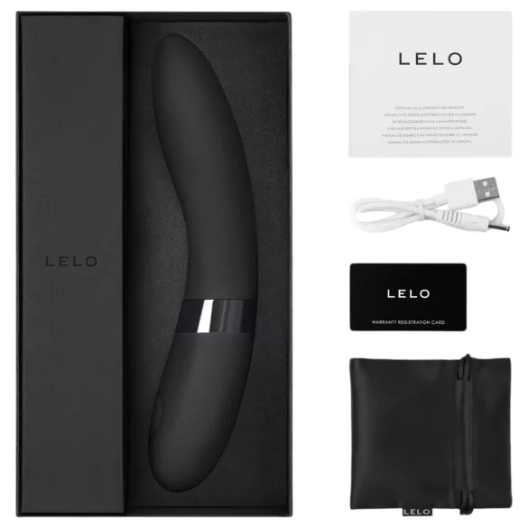 LELO Elise 2 - vibrator för kvinnor - vattentät silikon - svart